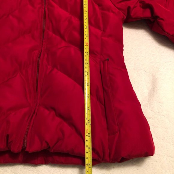 Calvin Klein Faux Fur Trim Hooded Quilted Down Jacket Puffer Parka Coat Women PS - Picture 8 of 10